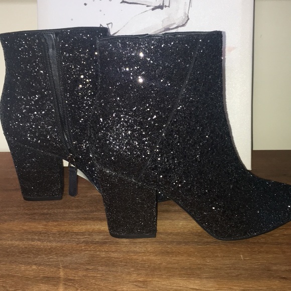 Nine West Shoes - Sequined Heeled Booties
